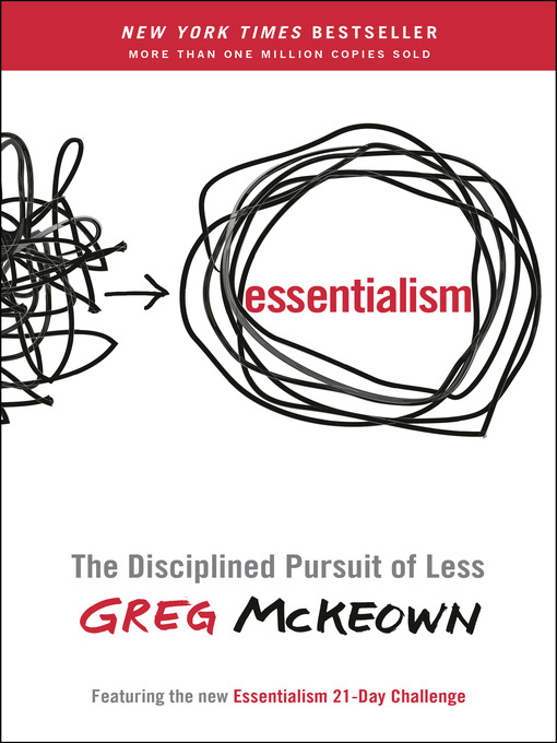 Title details for Essentialism by Greg McKeown - Wait list